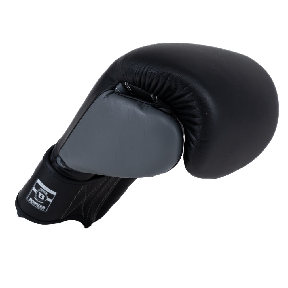 Booster Fight Gear - Rapid Strike Boxhandschuhe - Echtes Leder - schwarz/grau