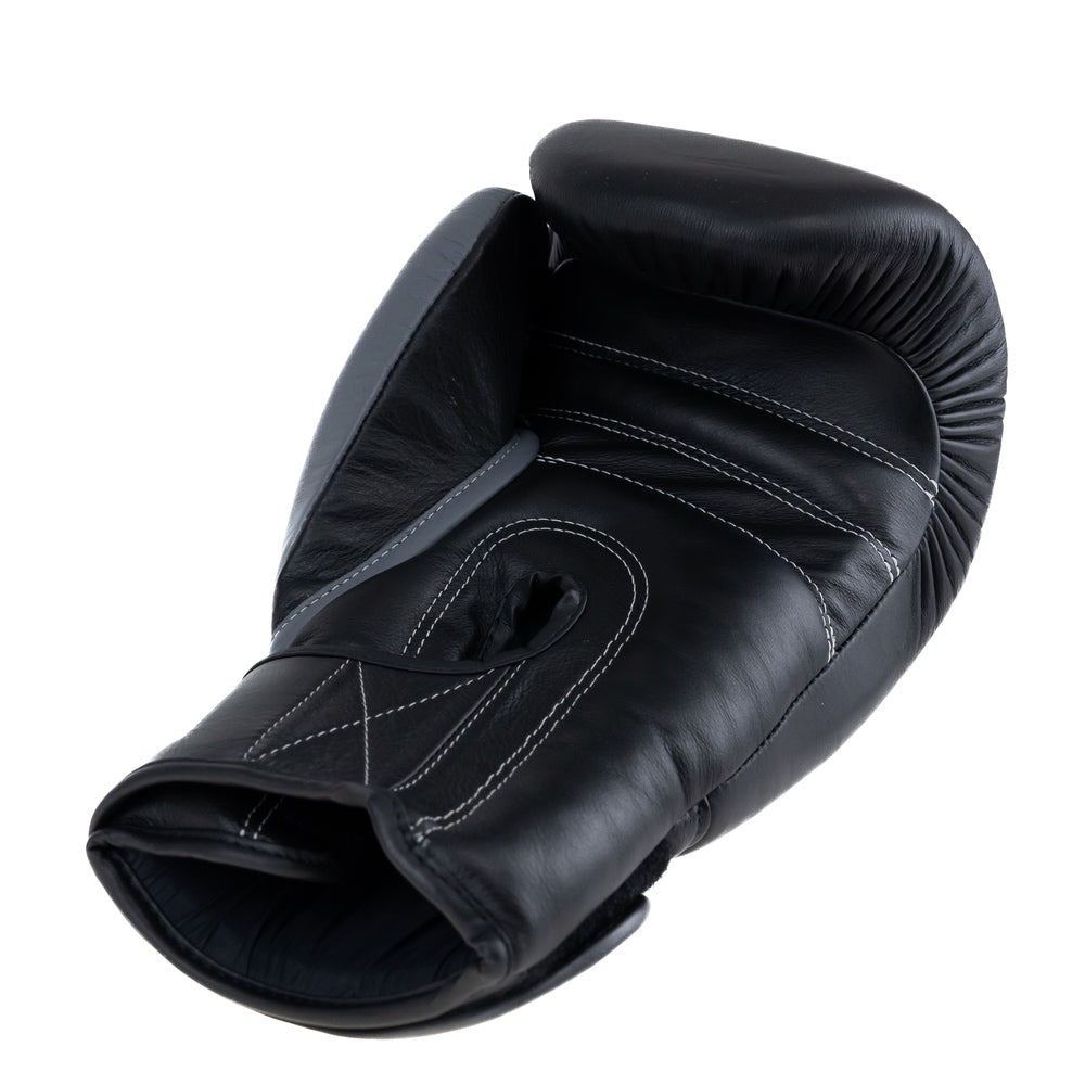 Booster Fight Gear - Rapid Strike Boxhandschuhe - Echtes Leder - schwarz/grau