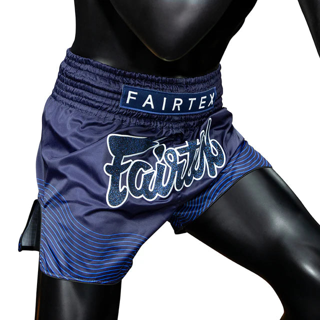 Fairtex BS1930 Muay Thai Shorts - Blue Ocean - Blau