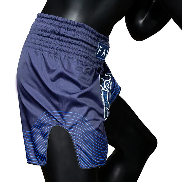 Fairtex BS1930 Muay Thai Shorts - Blue Ocean - Blau