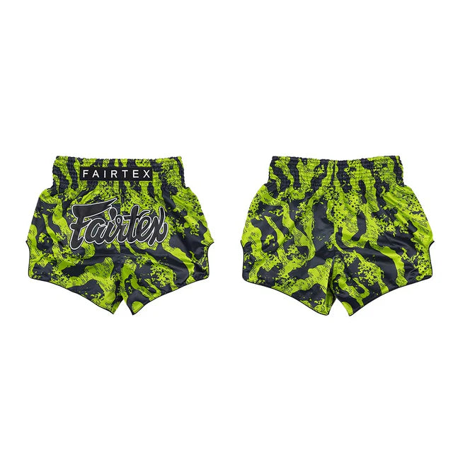 Fairtex Muay Thai Shorts - BS1955 Raptor - grün / schwarz