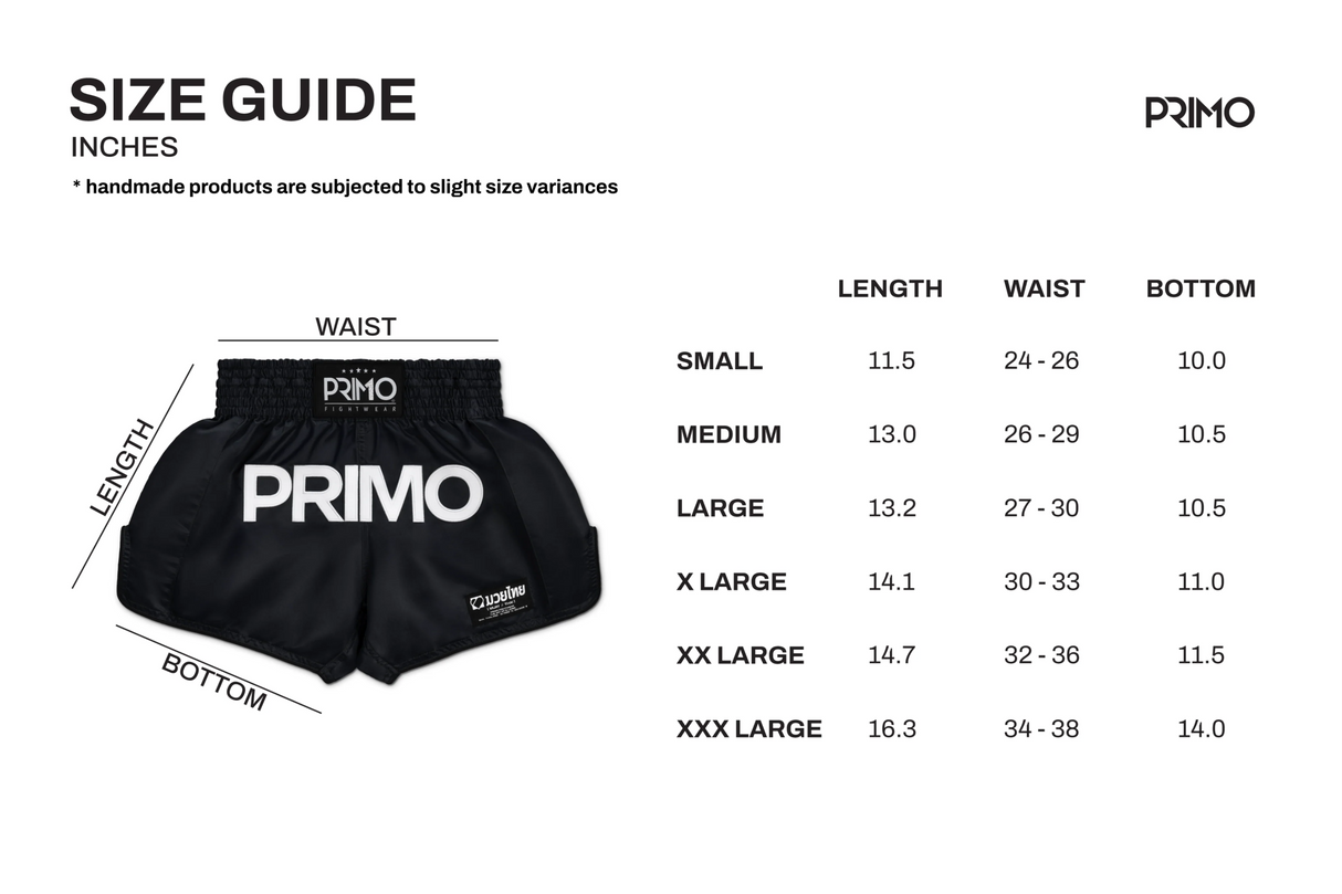 Primo Muay Thai Shorts - Mamba Serie - Weiß