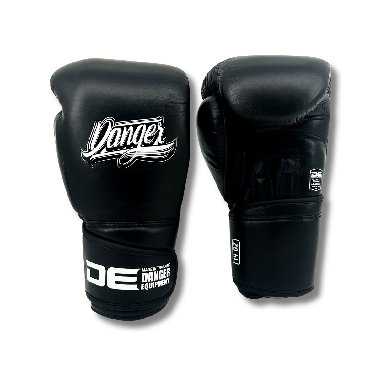 Danger Avatar Boxhandschuhe - Echt Leder - Schwarz