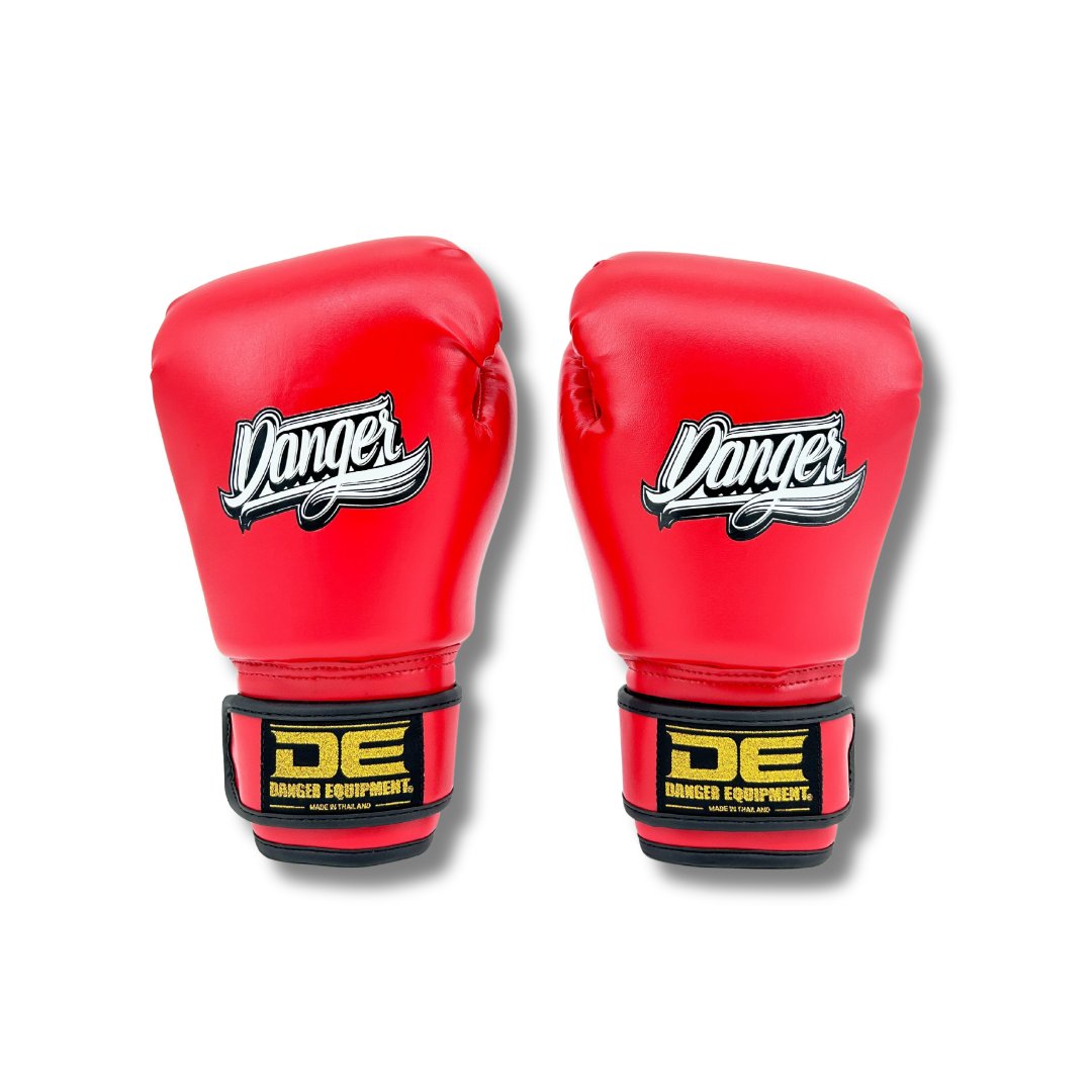 Danger Kinder Boxhandschuhe - PU - Rot