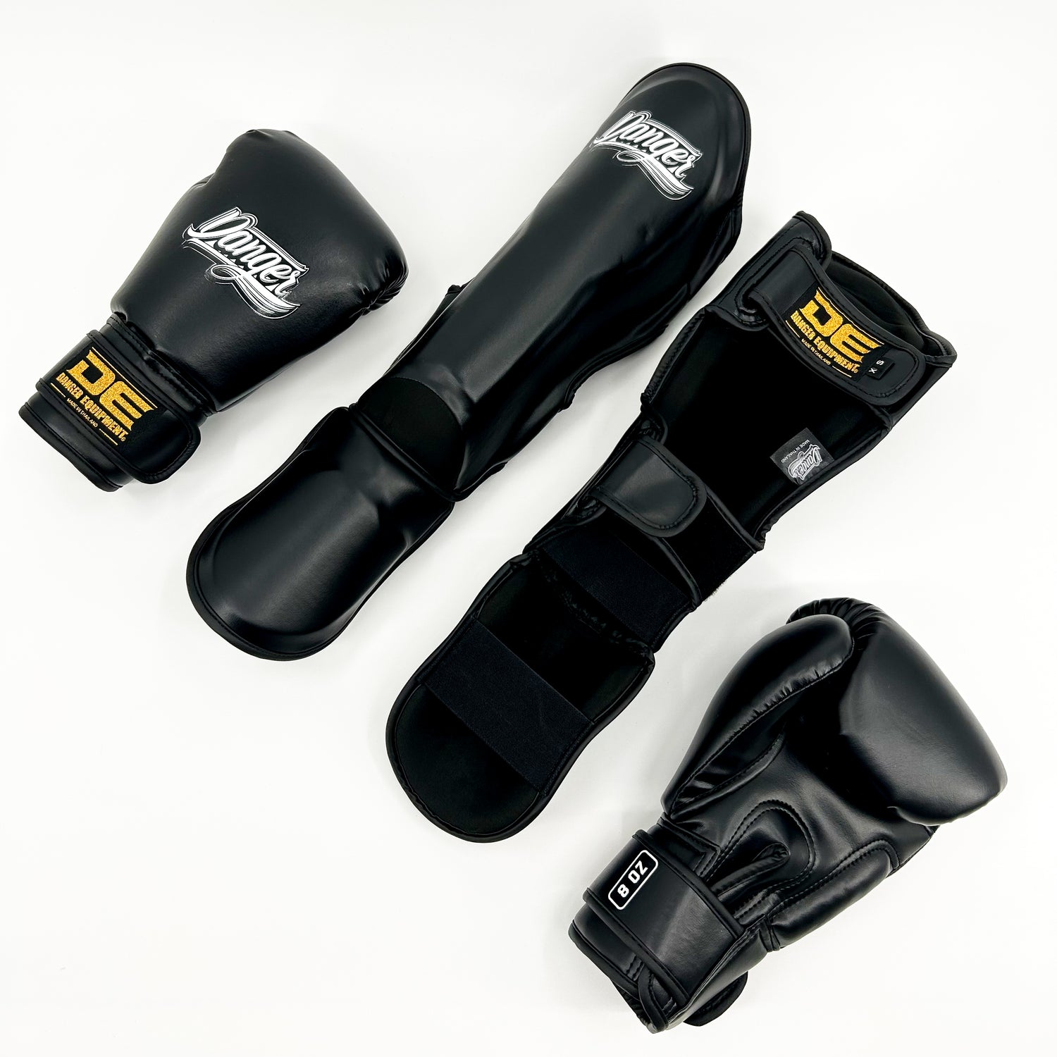 Danger Kinder Boxhandschuhe - PU - Schwarz