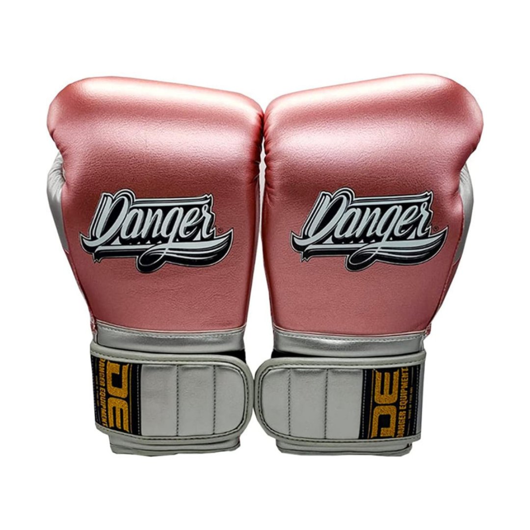 Danger Mexican Pride Rockstar Boxhandschuhe - Semi Leder - Metall Rosa