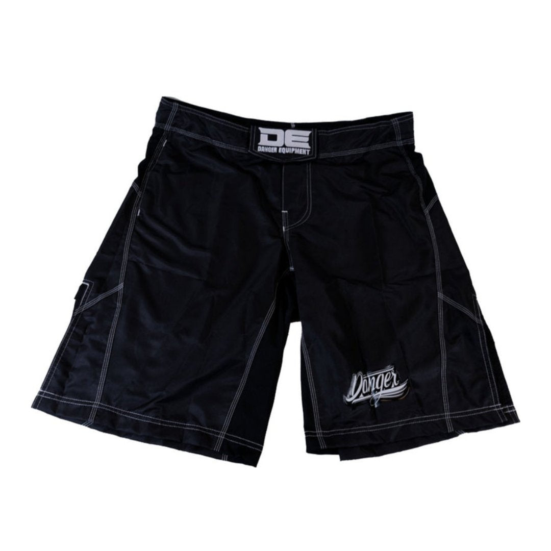 Danger MMA Short - Satin-Mikrofaser - Schwarz