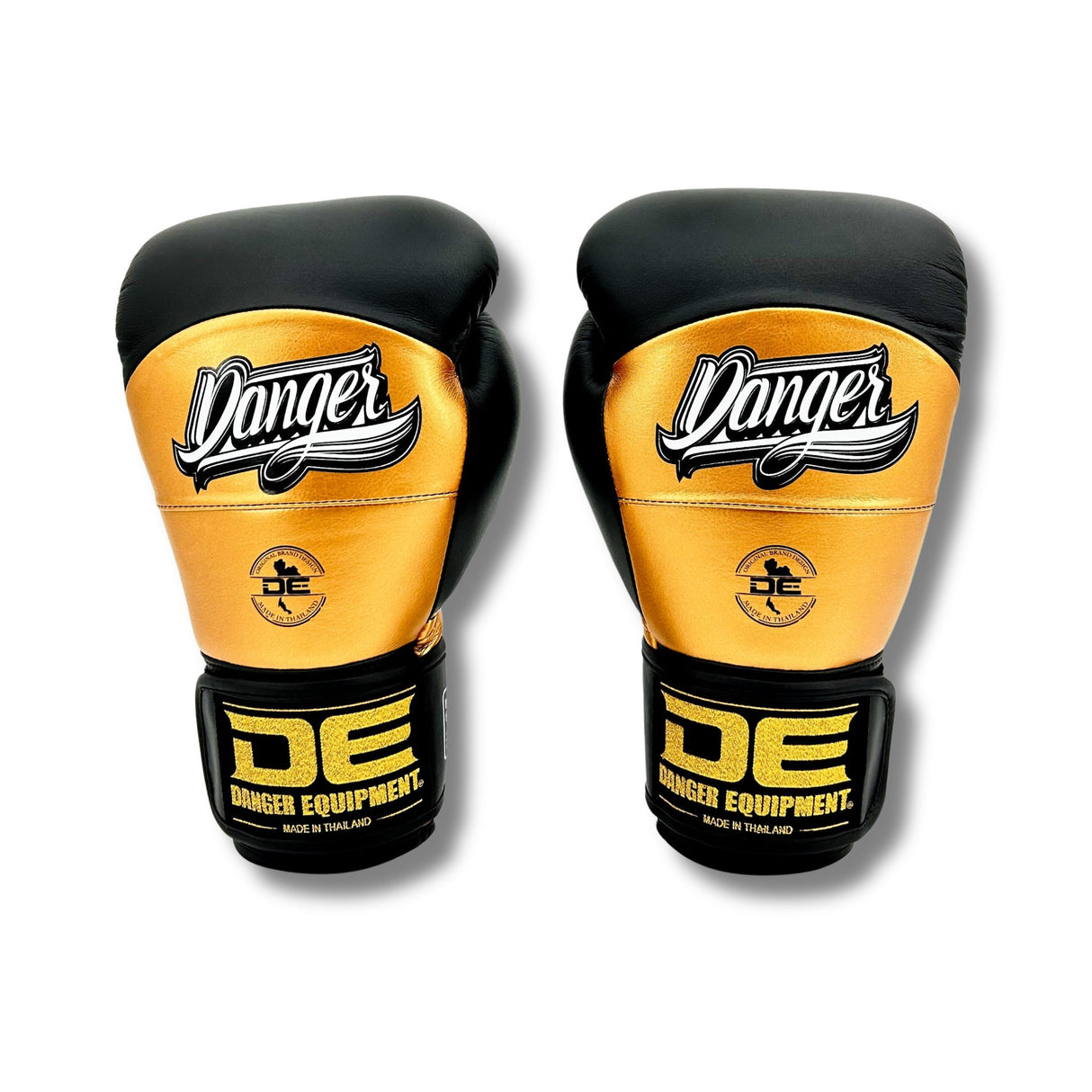 Danger Reborn Boxhandschuhe - Mikrofaser - Schwarz/Gold