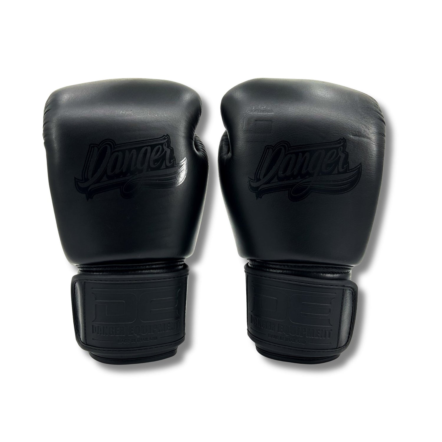 Danger Supermax Boxhandschuhe - Black Edition - Echt Leder - Schwarz