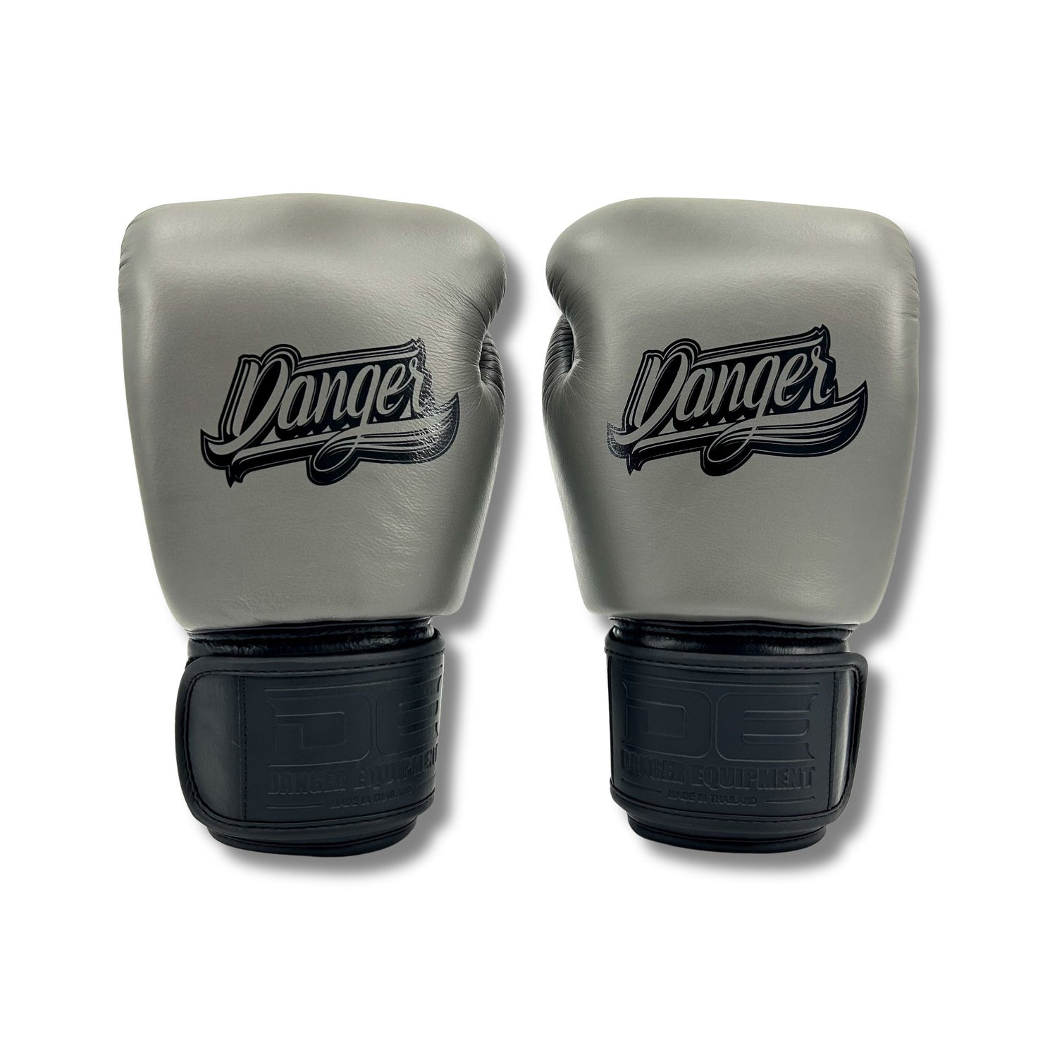 Danger Supermax Boxhandschuhe - Grey Edition - Echt Leder - Grau