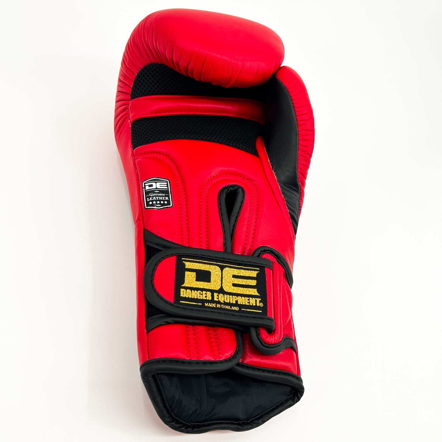 Danger Ultimate Fighter Boxhandschuhe - Echt Leder - Rot/Schwarz