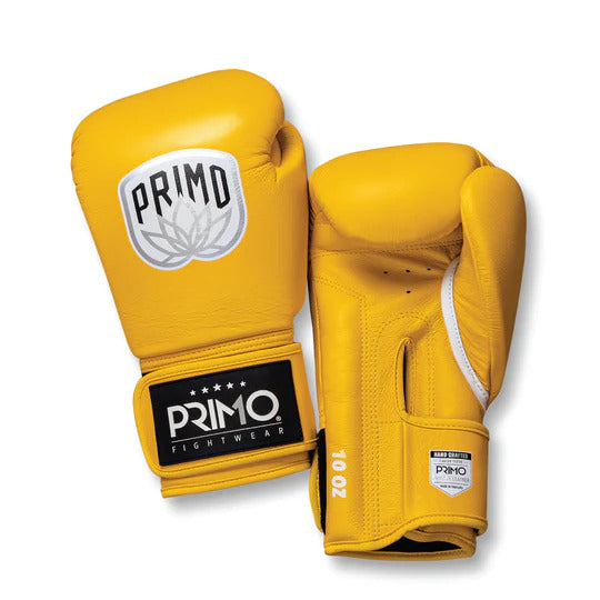 Primo Emblem 2.0 Shaolin Gelbe Boxhandschuhe - Echtes Leder - Gelb