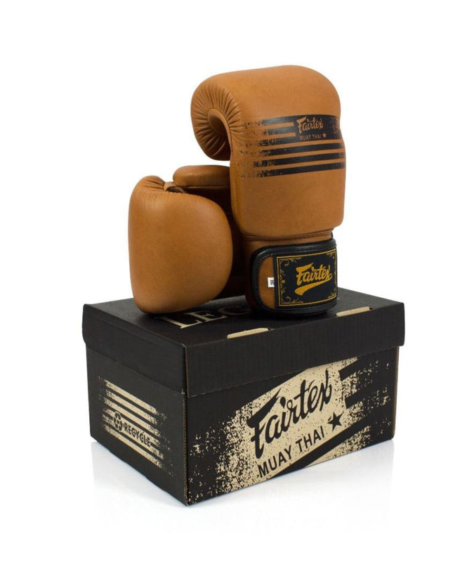 Fairtex BGV21 Legacy Boxhandschuhe - echtes Leder - Braun