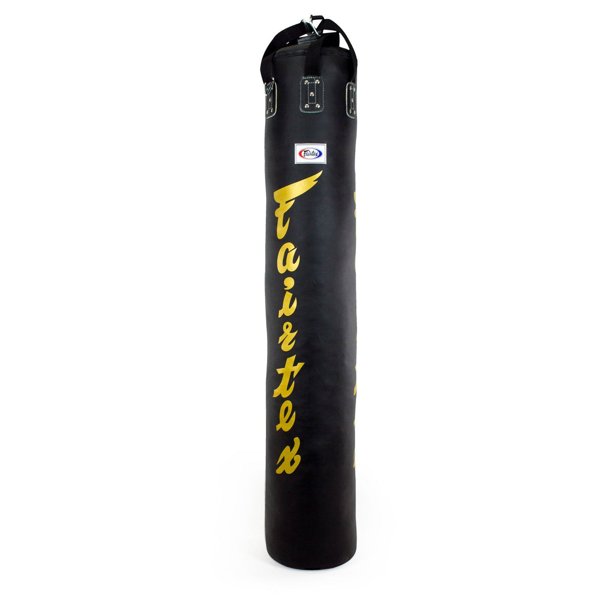 Fairtex HB6 Muay Thai Banana Bag - 180 cm - Ungefüllt - Schwarz / Gold