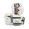 Fairtex BGV14PT Mikrofaser Boxhandschuhe - Kunstkollektionen - Painter - Weiß