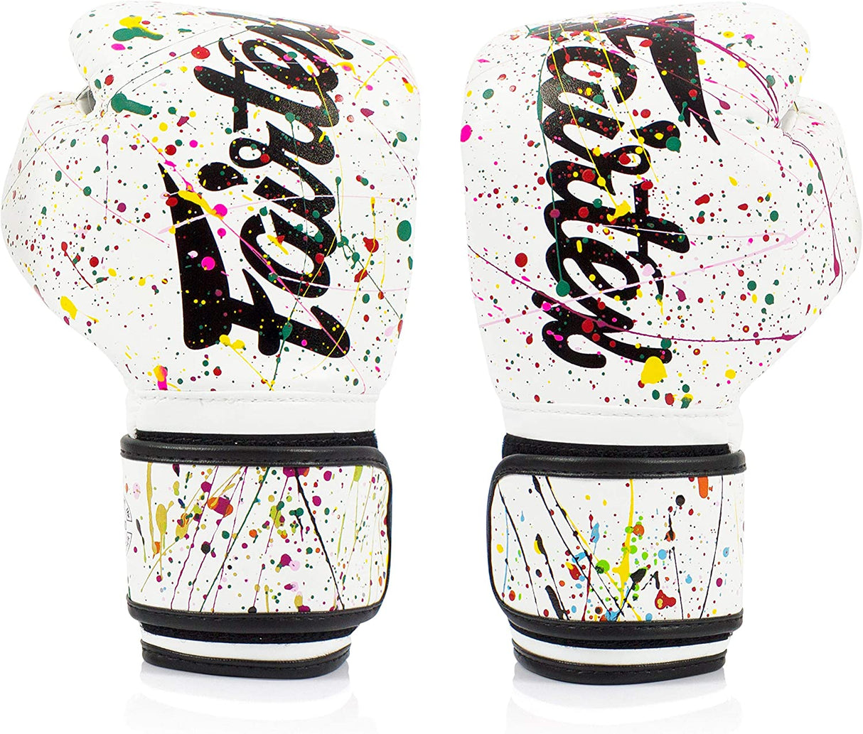 Fairtex BGV14PT Mikrofaser Boxhandschuhe - Kunstkollektionen - Painter - Weiß