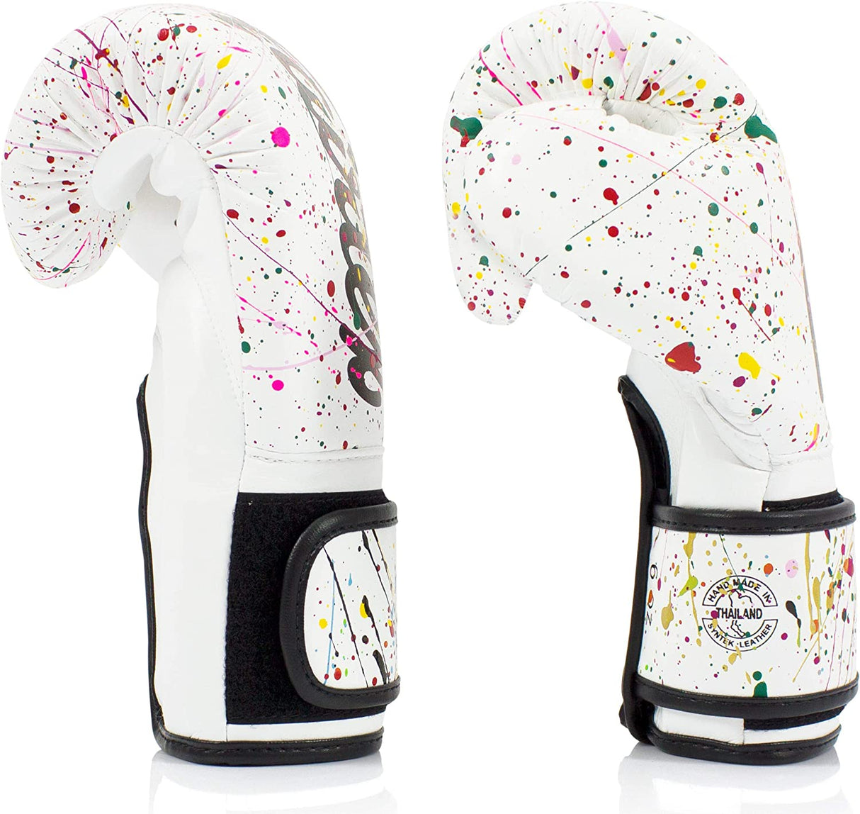 Fairtex BGV14PT Mikrofaser Boxhandschuhe - Kunstkollektionen - Painter - Weiß