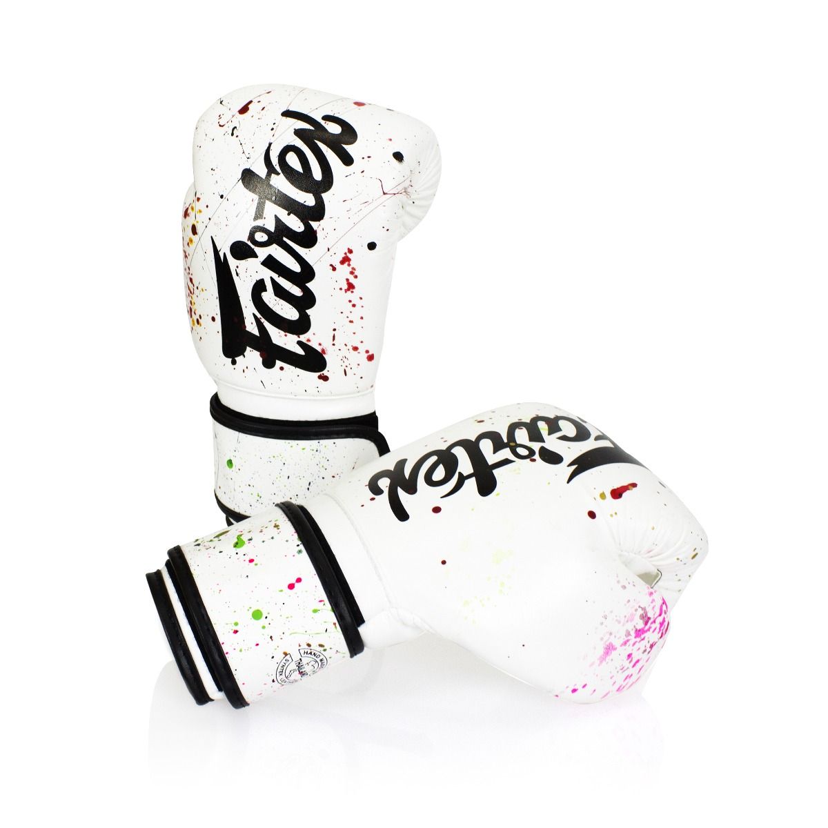 Fairtex BGV14PT Mikrofaser Boxhandschuhe - Kunstkollektionen - Painter - Weiß