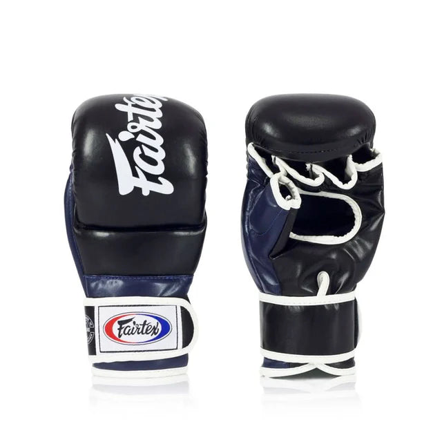 Fairtex FGV18 Super Sparring MMA Handschuhe - Schwarz / Blau