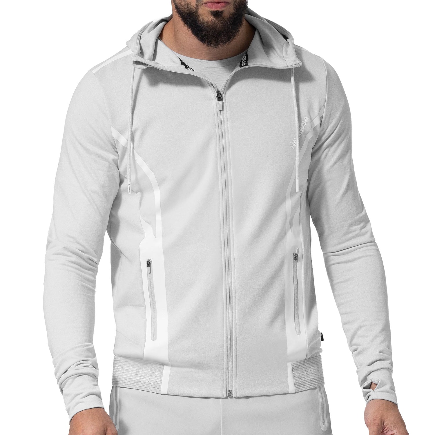 Hayabusa Athletic Zip-Up Performance Hoodie - Herren - Hellgrau
