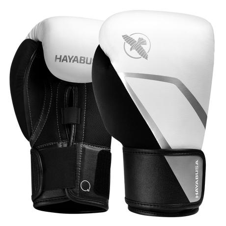 Hayabusa E1 Boxhandschuhe für Kinder - Weiß/Silber
