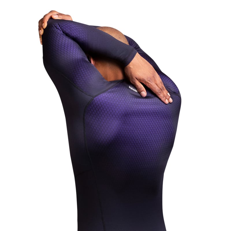 Hayabusa Fusion Langarm Rashguard - Schwarz / Lila