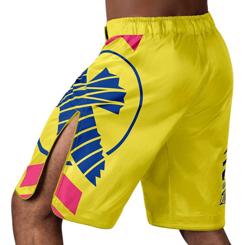 Hayabusa Icon Fight Shorts - Gelb / Blau