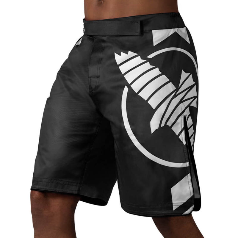 Hayabusa Icon Fight Shorts - Schwarz / Weiß