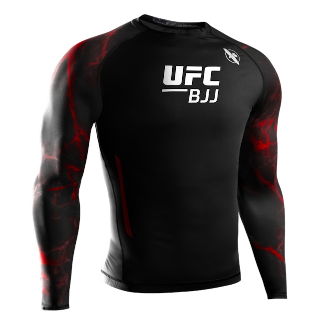 Hayabusa UFC BJJ Rash Guard – Schwarz / Rot