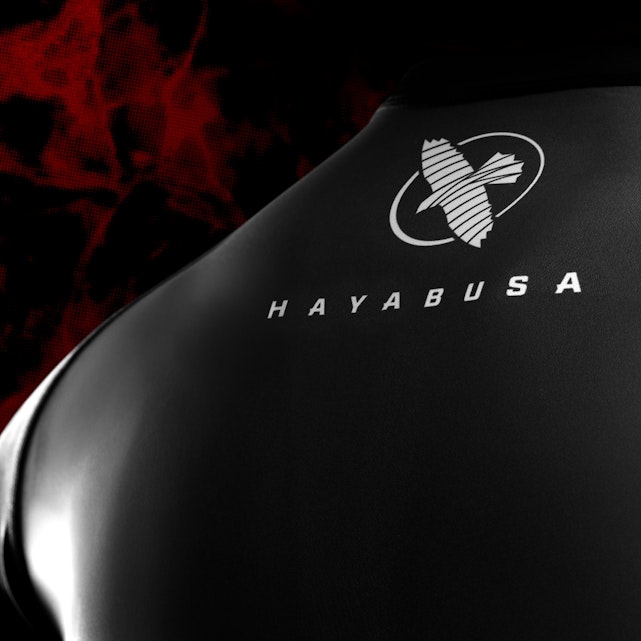 Hayabusa UFC BJJ Rash Guard – Schwarz / Rot