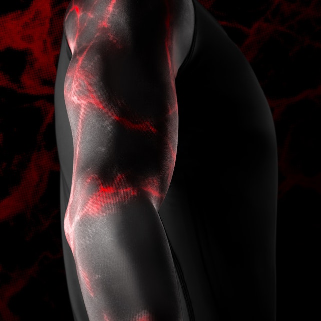 Hayabusa UFC BJJ Rash Guard – Schwarz / Rot