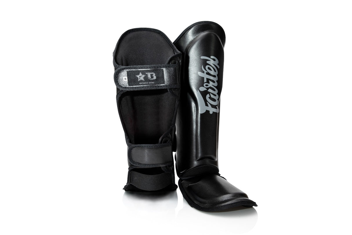 Booster X Fairtex Schienbeinschoner - FXB SG - Schwarz / Grau