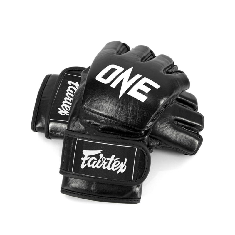 ONE X Fairtex FGV12ONE Grappling Handschuhe - Leder - Schwarz