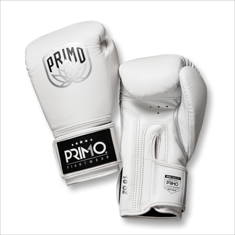 Primo Emblem 2.0 Weiße Seraph Boxhandschuhe - Echtes Leder - Weiß