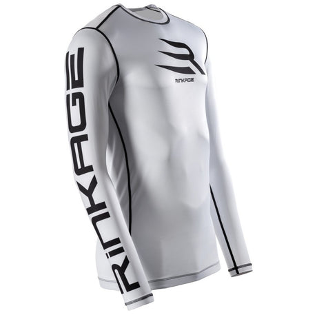 Rinkage Basis Langarm Rashguard - Weiß