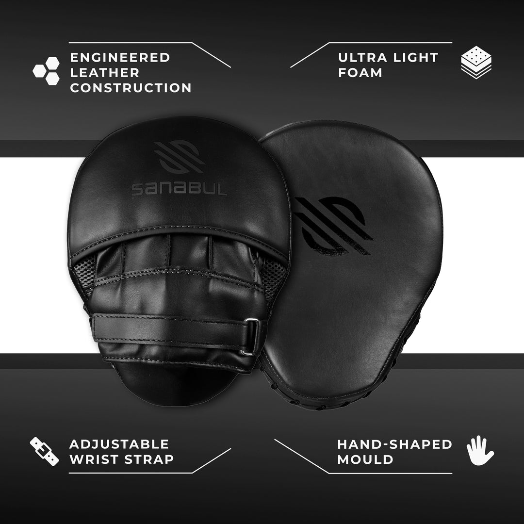 Sanabul Essential Curved Focus Mitts – Schwarz