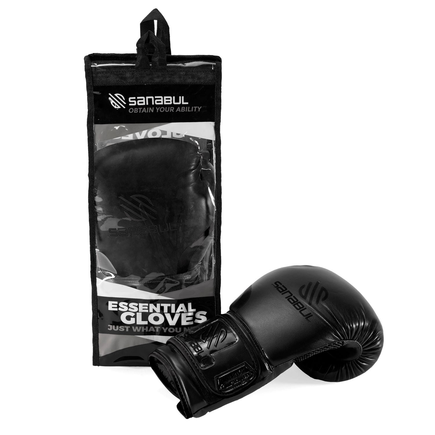 Sanabul Essential Gel Boxhandschuhe - Schwarz