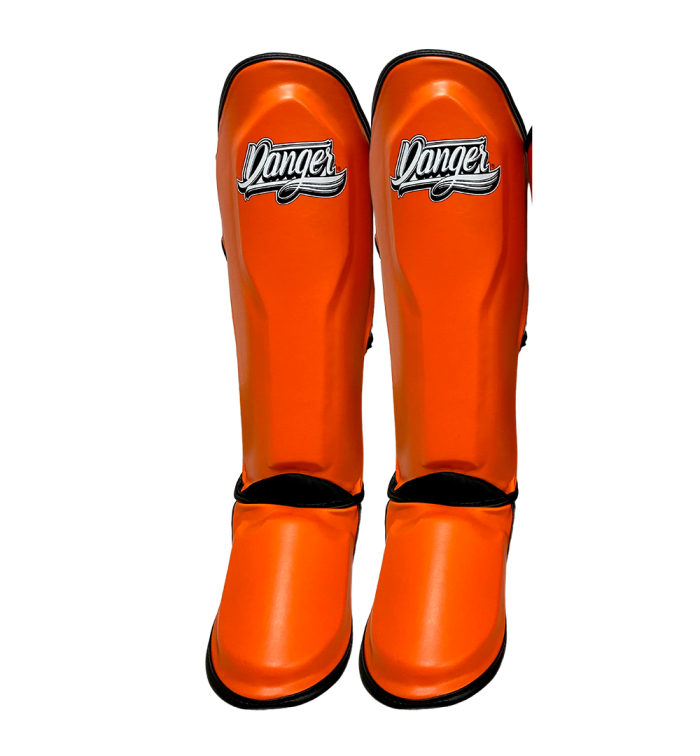 Danger Kinder Schienbeinschoner - PU - Orange