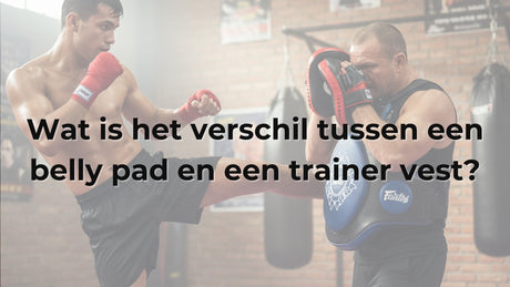 Wat is het verschil tussen een belly pad en een trainer vest?