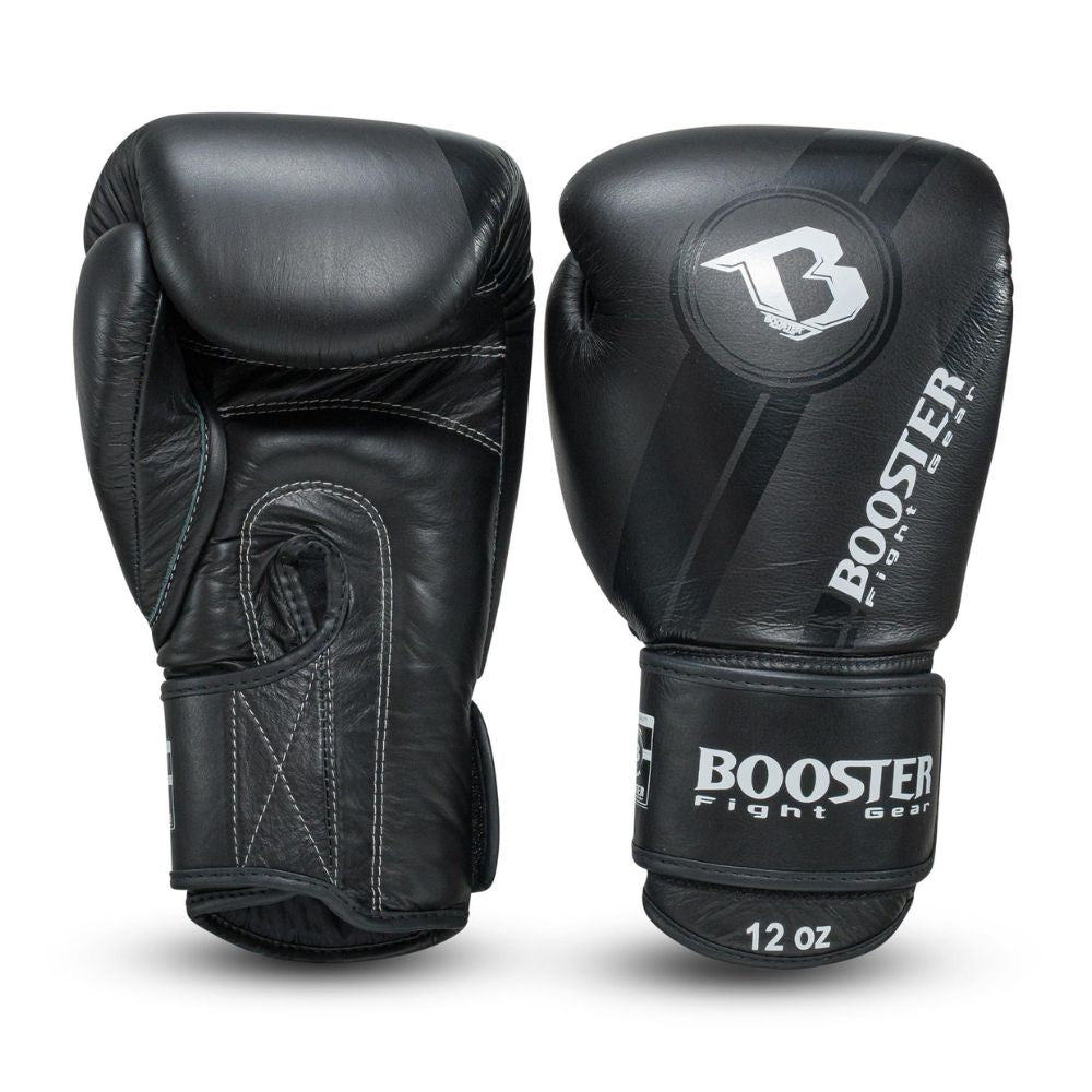 Booster Pro Range BGL V3 Boxhandschuhe - Echt Leder - Black Foil - schwarz