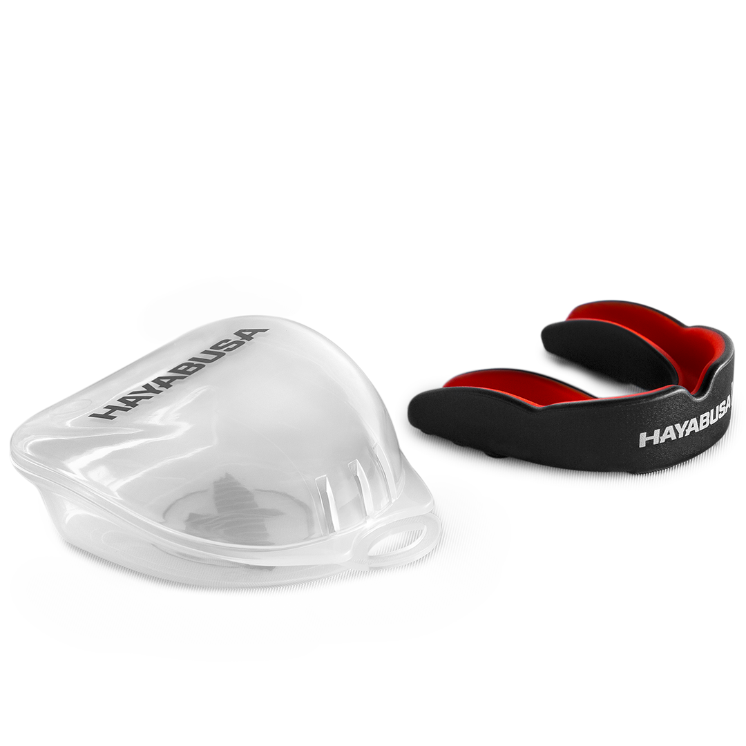 Hayabusa Combat Zahnschutz - Adult - Schwarz / Rot