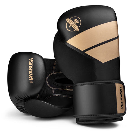 Hayabusa S4 Boxhandschuhe - Schwarz/Gold