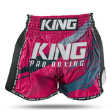 King Pro Boxing Storm 3 Muay Thai Shorts - rot/dunkelblau