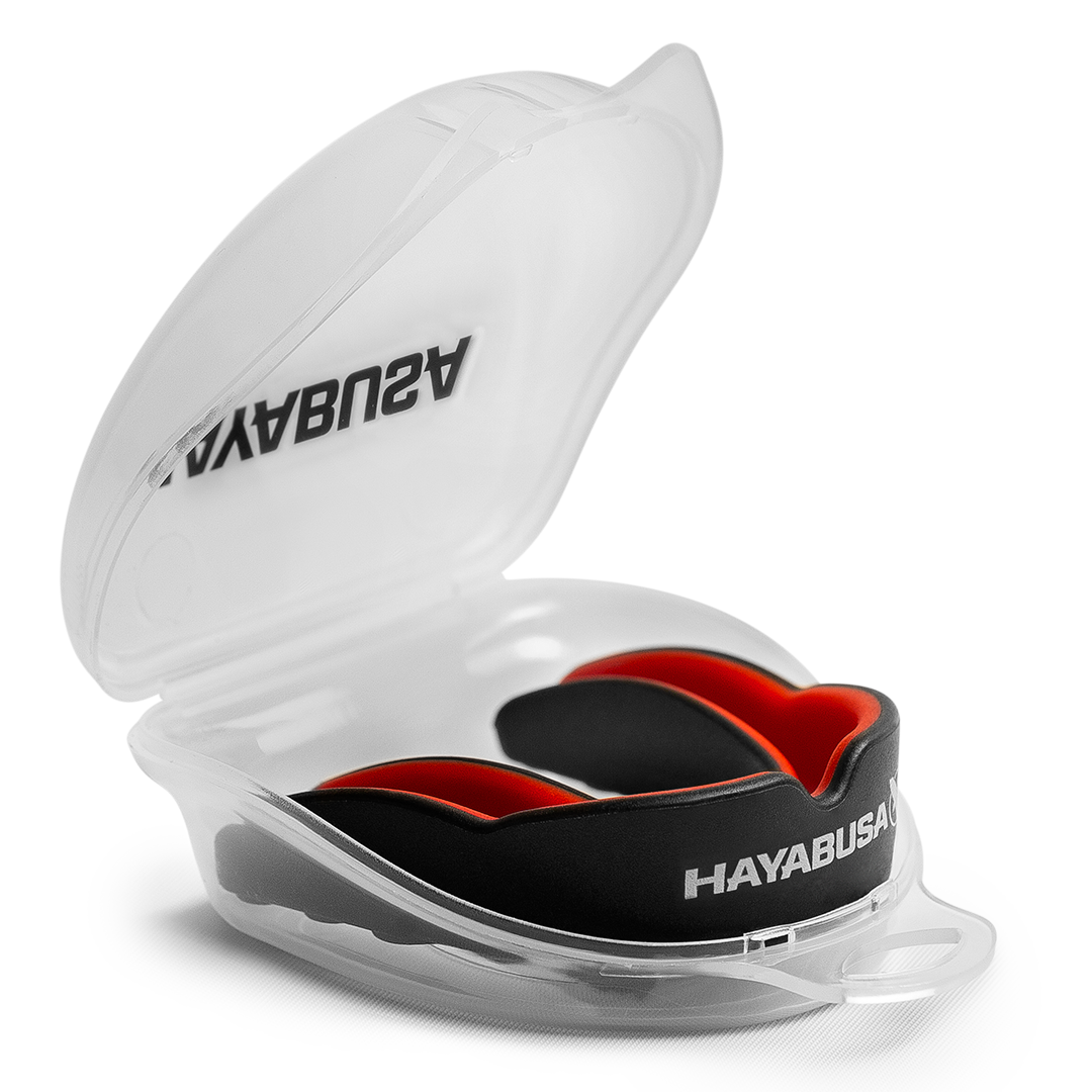 Hayabusa Combat Zahnschutz - Adult - Schwarz / Rot