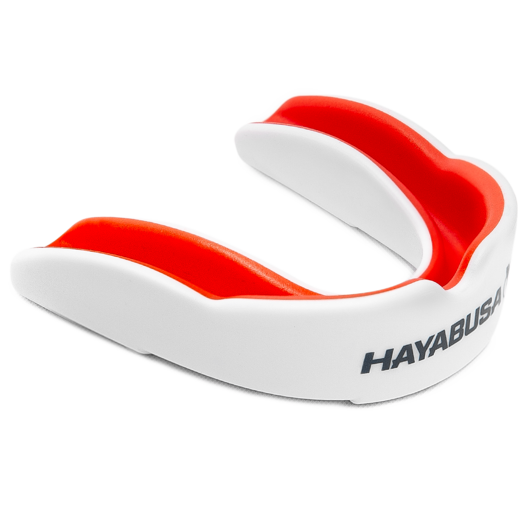 Hayabusa Combat Zahnschutz - Adult - Weiß / Rot