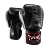 Twins Special BGVL 8 Boxhandschuhe - Echt Leder - Schwarz / Grau