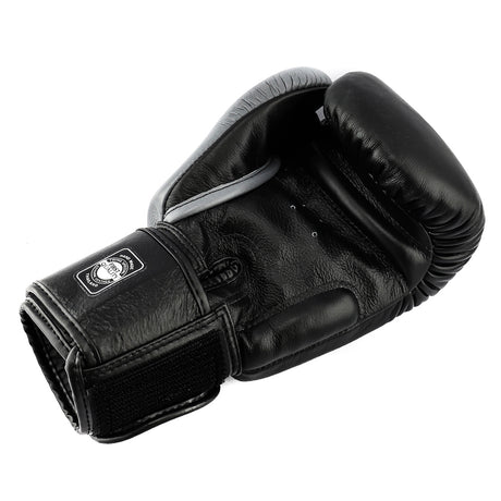 Twins Special BGVL 8 Boxhandschuhe - Echt Leder - Schwarz / Grau