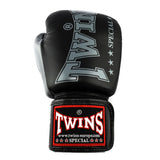 Twins Special BGVL 8 Boxhandschuhe - Echt Leder - Schwarz / Grau