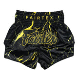 Fairtex Muay Thai Shorts - BS1947 Black Marble - schwarz/gold