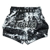 Fairtex Muay Thai Shorts - BS1949 Grunge White - Schwarz / Weiß